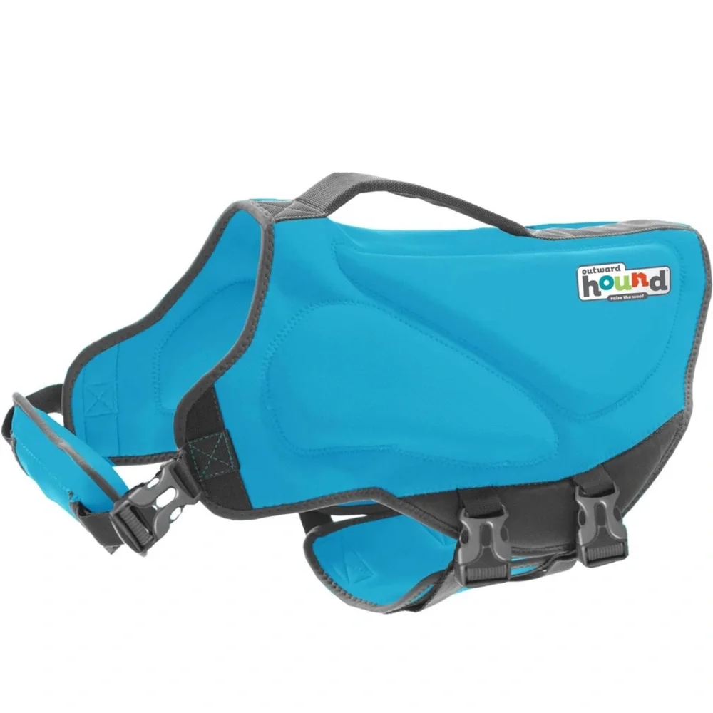 NWT Outward Hound Dawson Swim Blue Dog Life Jacket, Small